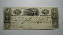 Load image into Gallery viewer, $2 1826 Hoboken New Jersey NJ Obsolete Currency Bank Note Bill! Hoboken Banking