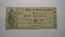 Load image into Gallery viewer, $1 1861 Raleigh North Carolina NC Obsolete Currency Bank Note Bill! State of NC