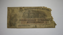 Load image into Gallery viewer, $2 1862 Holly Springs Mississippi Obsolete Currency Bank Note Bill Central RR