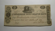 Load image into Gallery viewer, $5 1837 Greenfield Mills Maryland Obsolete Currency Bank Note Bill Fredericktown