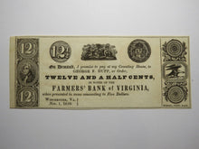 Load image into Gallery viewer, $.12 1839 Winchester Virginia Obsolete Currency Bank Note Bill Farmers Bank UNC+