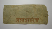 Load image into Gallery viewer, $3 1838 Adrian Michigan MI Obsolete Currency Bank Note Bill Erie & Kalamazoo