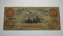 Load image into Gallery viewer, $20 1856 Hamburg South Carolina SC Counterfeit Obsolete Currency Bank Note Bill!