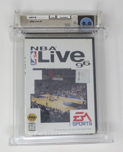 NBA Live '96 Basketball Sega Genesis Factory Sealed Video Game Wata Graded 8.0 A