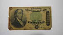 Load image into Gallery viewer, 1874 $.50 Fourth Issue Fractional Currency Obsolete Bank Note Bill Dexter 4th