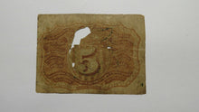 Load image into Gallery viewer, 1863 $.05 Second Issue Fractional Currency Obsolete Bank Note Bill! 2nd RARE