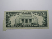Load image into Gallery viewer, $5 1977 Printed Fold Error Boston MA Federal Reserve Bank Note Currency Bill VF