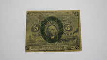 Load image into Gallery viewer, 1863 $.05 Second Issue Fractional Currency Obsolete Bank Note Bill 2nd FINE+