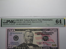 Load image into Gallery viewer, $50 2013 Near Solid Serial Number Federal Reserve Bank Note Bill UNC64 #44424444