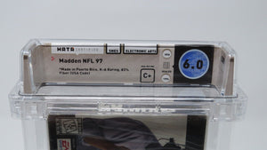 Madden '97 NFL Football Super Nintendo Factory Sealed Video Game Wata Graded