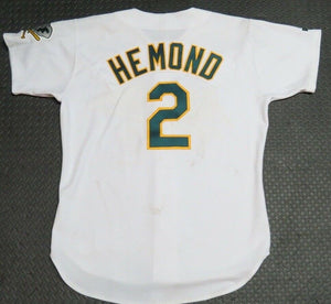 1993 Scott Hemond Oakland Athletics Game Used Worn MLB Baseball Jersey A's