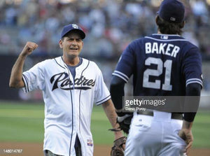 2012 John Baker San Diego Padres Game Used Worn MLB Baseball Jersey! Great Use!