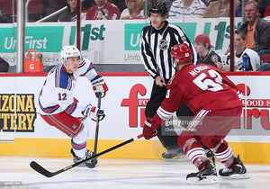2013-14 Jesper Fast New York Rangers NHL Debut Game Used Worn Hockey Jersey! NYR
