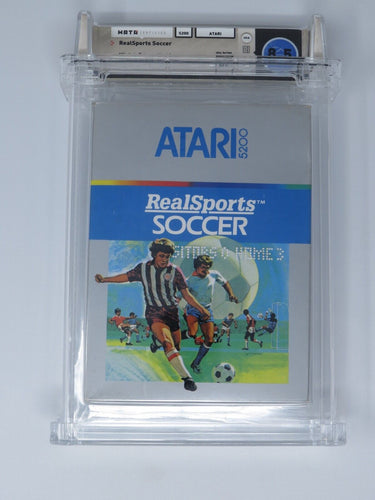 New RealSports Soccer Sealed Atari 5200 Video Game Wata Graded 8.5 1982 RARE