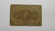 Load image into Gallery viewer, 1863 $.05 First Issue Fractional Currency Obsolete Postage Bank Note 1st Issue