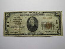 Load image into Gallery viewer, $20 1929 Peoria Illinois IL National Currency Bank Note Bill! Charter #3214 RARE