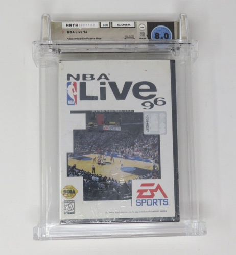 NBA Live '96 Basketball Sega Genesis Factory Sealed Video Game Wata Graded 8.0