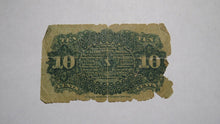 Load image into Gallery viewer, 1863 $.10 Fourth Issue Fractional Currency Obsolete Bank Note Bill! 4th Filler