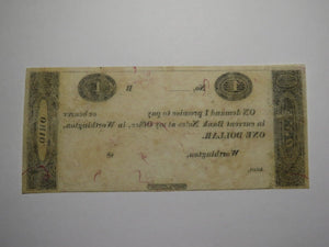 $1 18__ Worthington Ohio OH Obsolete Currency Bank Note Erza Griswold UNC++
