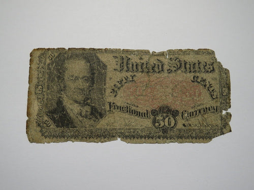 1874 $.50 Fifth Issue Fractional Currency Obsolete Bank Note Bill! 5th