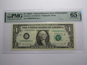 3 $1 1988 & 2003 Matching Low Serial Numbers Federal Reserve Bank Bills #8404