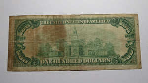 $100 1929 New York New York National Currency Note Federal Reserve Bank Bill!
