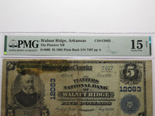 Load image into Gallery viewer, $5 1902 Walnut Ridge Arkansas AR National Currency Bank Note Bill #12083 PMG F15
