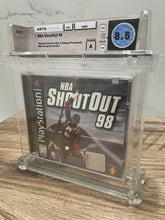 Load image into Gallery viewer, NBA Shootout &#39;98 Sony Playstation Factory Sealed Video Game Wata 8.5 Graded 1998