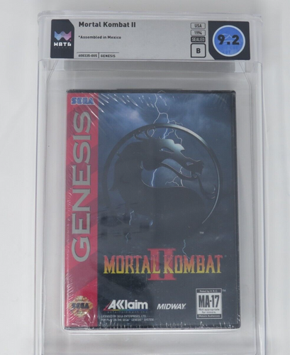 Mortal Kombat 2 Sega Genesis Midway Factory Sealed Video Game Wata 9.2 Graded II