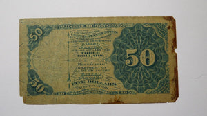 1874 $.50 Fourth Issue Fractional Currency Obsolete Bank Note Bill Dexter 4th