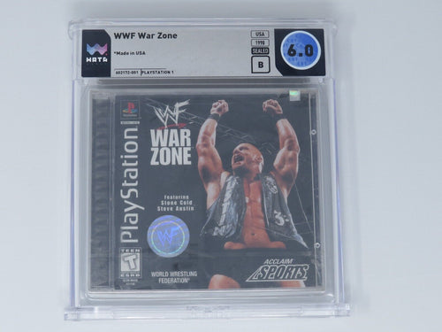 WWF War Zone Wrestling Sony Playstation PS1 Factory Sealed Video Game Wata 6.0