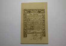 Load image into Gallery viewer, 1786 One Shilling Newport Rhode Island Colonial Currency Note Bill Choice New+++