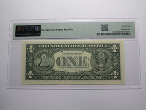 $1 1988 Binary Near Solid Serial Number Federal Reserve Bank Note Bill #11111100