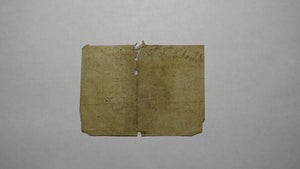 1760 Five Shillings North Carolina NC Colonial Currency Note Bill! RARE 5s!