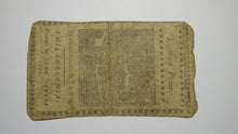 Load image into Gallery viewer, 1777 Eighteen Pence Pennsylvania PA Colonial Currency Bank Note Bill 18d RARE