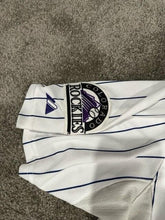 Load image into Gallery viewer, 2014 Jordan Pacheco Colorado Rockies Game Used Worn &amp; Signed MLB Baseball Jersey