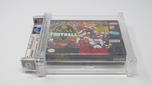 NCAA Football Super Nintendo Factory Sealed Video Game Wata Graded 6.5 B 1994