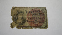 Load image into Gallery viewer, 1863 $.10 Fourth Issue Fractional Currency Obsolete Bank Note Bill! 4th Filler