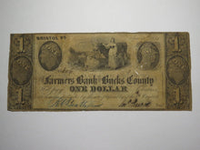 Load image into Gallery viewer, $1 1841 Bristol Pennsylvania PA Obsolete Currency Bank Note Bill Bucks County!