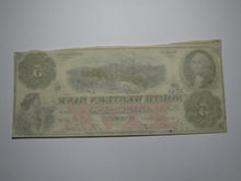Load image into Gallery viewer, $5 1861 Warren Pennsylvania Obsolete Currency Note Bill North Western Bank UNC++