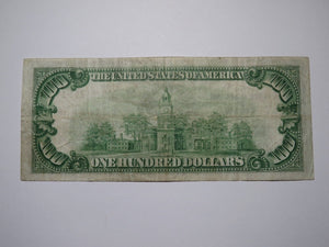 $100 1929 Chicago Illinois IL National Currency Note Federal Reserve Bank VF
