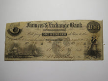 Load image into Gallery viewer, $100 1853 Charleston South Carolina Obsolete Currency Bank Note Farmers Exchange