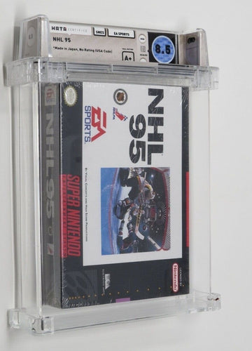 NHL '95 Hockey Super Nintendo Factory Sealed Video Game Wata Graded 8.5 A+ NHL