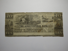 Load image into Gallery viewer, $10 1850&#39;s Brewer Maine Obsolete Currency Bank Note Bill The Agricultural Bank