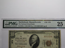 Load image into Gallery viewer, $10 1929 Marblehead Massachusetts National Currency Bank Note Bill Ch. #676 VF25