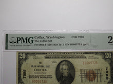 Load image into Gallery viewer, $20 1929 Colfax Washington National Currency Bank Note Bill Ch. #7095 VF25 PMG