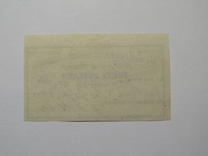 $40 1861 Confederate Bond Coupon Certificate Currency Bank Note Bill UNC