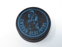 Load image into Gallery viewer, Vintage Embrun Old Timers Official Game Puck Hockey Team Canada Tournament