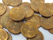 Load image into Gallery viewer, 1945-D Brilliant Uncirculated Wheat Cent Penny Partial Roll 35+ Uncirculated BU