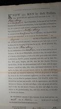 Load image into Gallery viewer, 1794 Northumberland Pennsylvania PA Colonial Currency Land Grant 400 Acres RARE